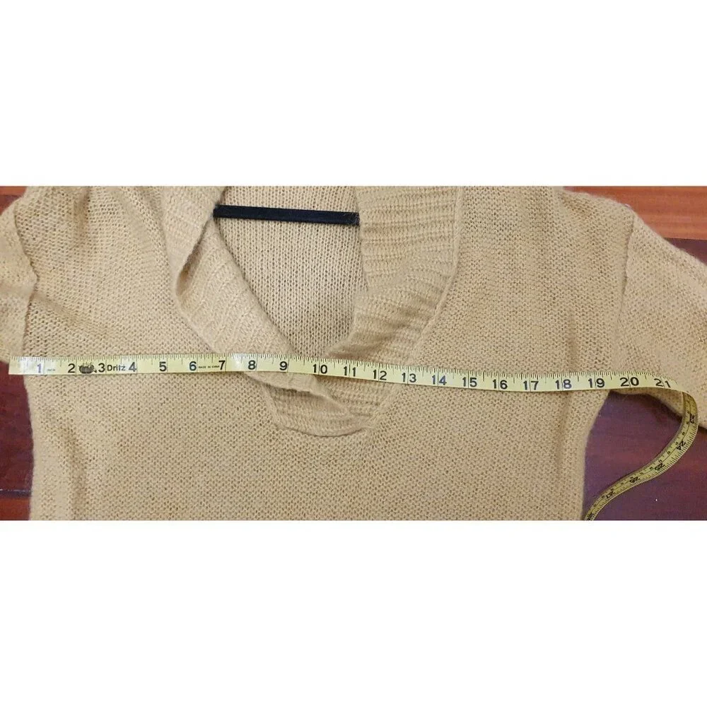 J Crew Women's Medium Shawl Collar Pullover Sweater Mohair Y2K Preppy Grunge
